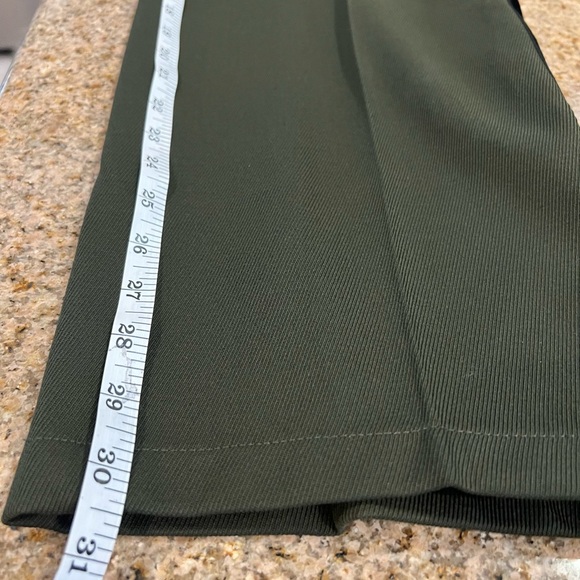 THE KOOPLES Mid-Rise Wide-Leg Trousers FR 48/ US 32 NWT Khaki Color black stripe - Picture 12 of 14